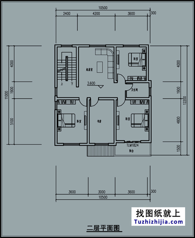  120平方米福建帶車庫的新農(nóng)村三層自建別墅設(shè)計圖,11x11米