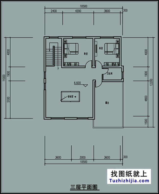  120平方米福建帶車庫的新農(nóng)村三層自建別墅設(shè)計圖,11x11米