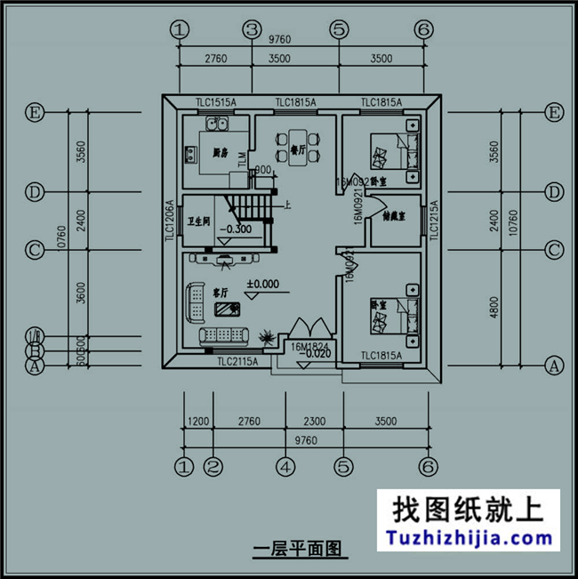 造價：20萬,新農(nóng)村簡單實用的三層自建別墅設計圖,10X10米100平方米