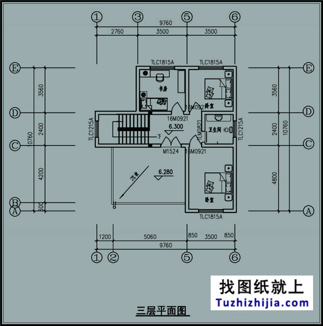 造價：20萬,新農(nóng)村簡單實用的三層自建別墅設計圖,10X10米100平方米