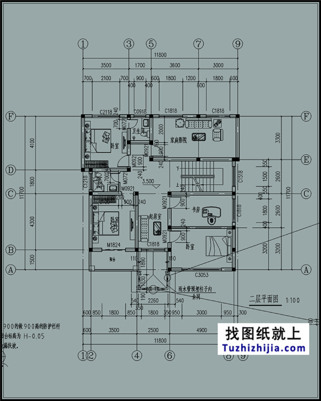 造價:32萬,140平方米農村三層別墅設計圖，12x12米