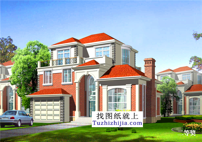 造價30萬以內的新農村三層別墅設計圖紙及效果圖