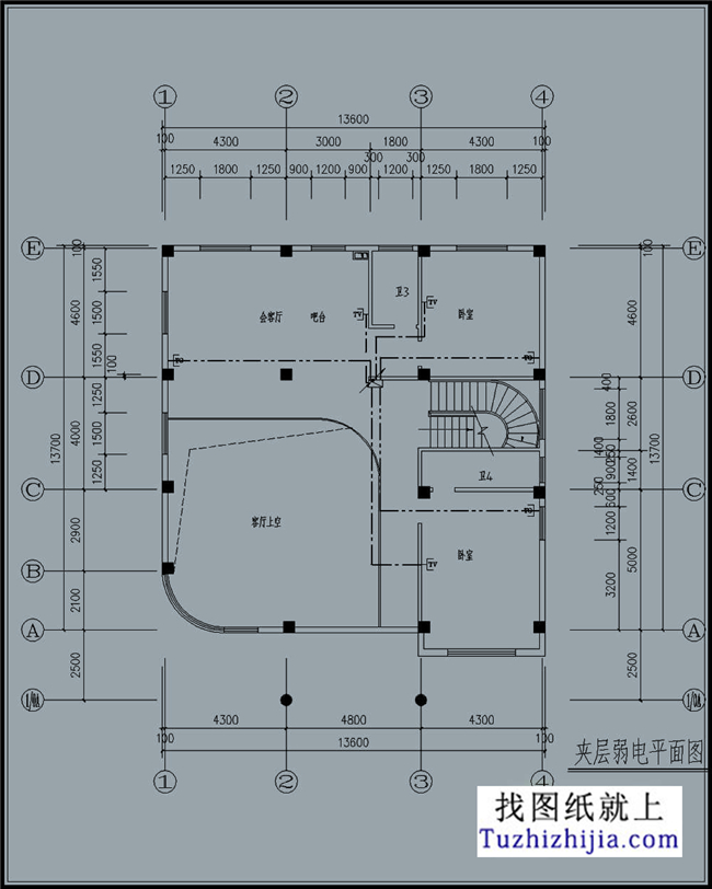預(yù)算40萬(wàn)左右的樓中樓三層別墅設(shè)計(jì)圖紙及效果圖