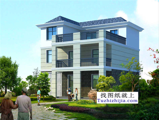 120平方木新農(nóng)村自建別墅設(shè)計(jì)施工圖紙及效果圖