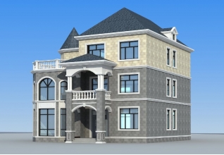 200平方米左右的自建新農(nóng)村實(shí)用型房屋別墅設(shè)計圖紙及效果圖