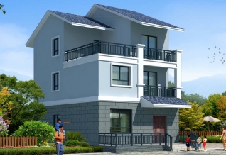 90平米小戶型農(nóng)村自建三層別墅設(shè)計圖紙及效果圖