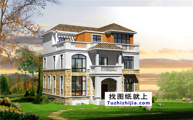 25萬(wàn)左右的自建新農(nóng)村房屋設(shè)計(jì)圖紙及效果圖