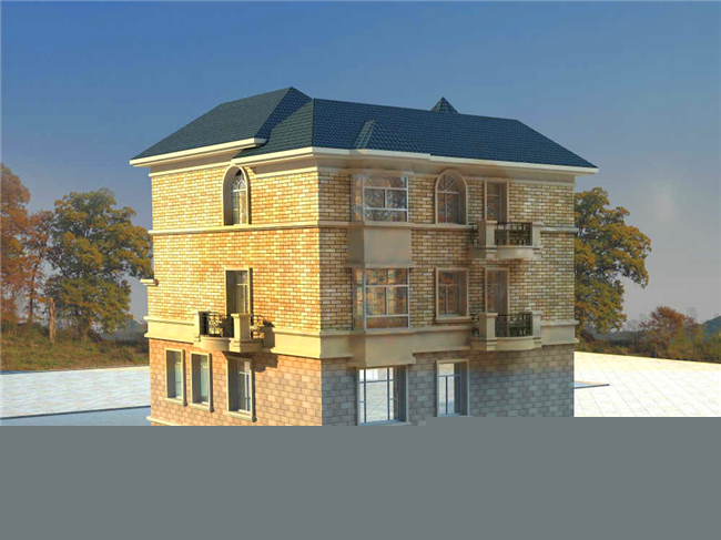 造價40多萬的歐式復(fù)式型三層別墅設(shè)計圖紙及效果圖