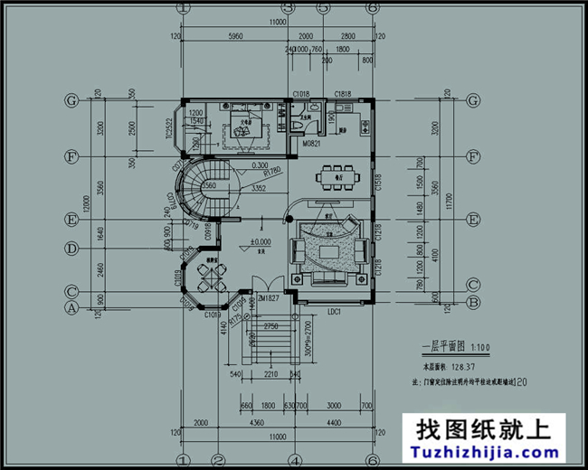 造價40多萬的歐式復(fù)式型三層別墅設(shè)計圖紙及效果圖