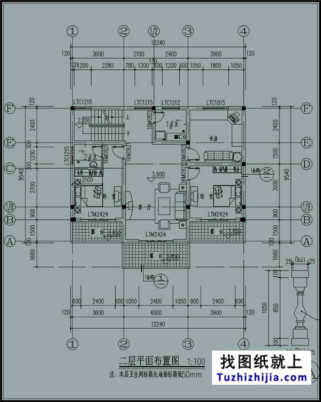 預(yù)算20萬左右的三層現(xiàn)代房屋別墅設(shè)計施工圖紙及效果圖