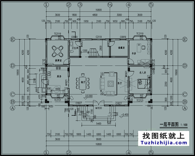 185平米自建三層別墅房屋施工設(shè)計圖紙及效果圖