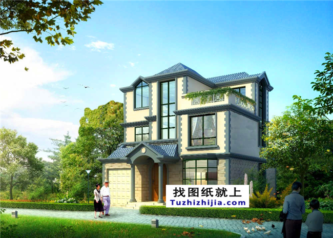 100平米小戶型別墅房屋設(shè)計施工建筑CAD圖紙及效果圖