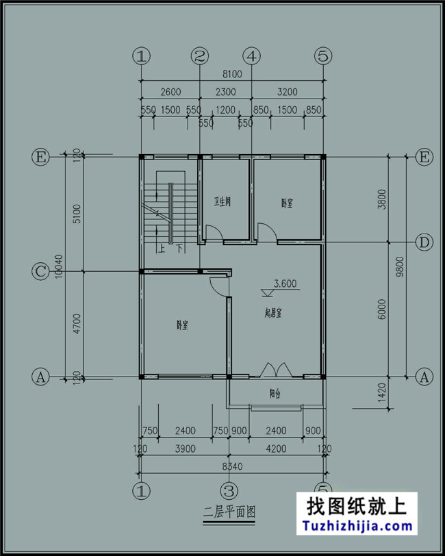 新農(nóng)村自建80平方米小三層房屋建筑施工圖紙帶外觀圖