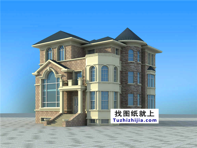 帶地下室的新農(nóng)村自建別墅設(shè)計方案及效果圖