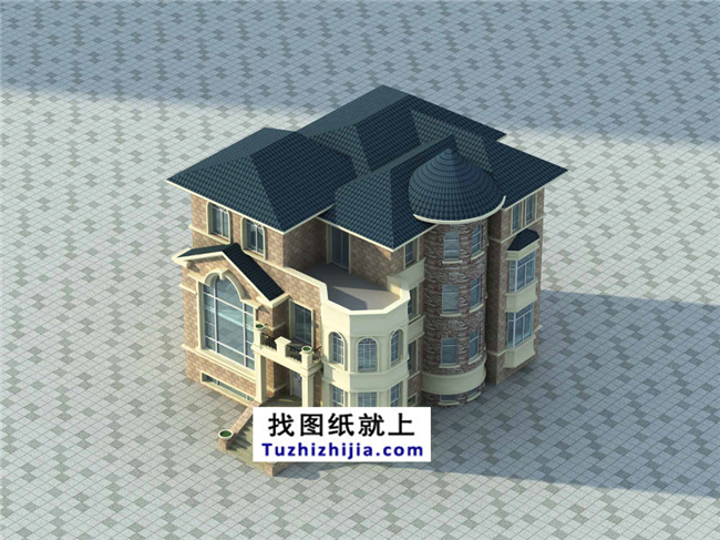 帶地下室的新農(nóng)村自建別墅設(shè)計方案及效果圖