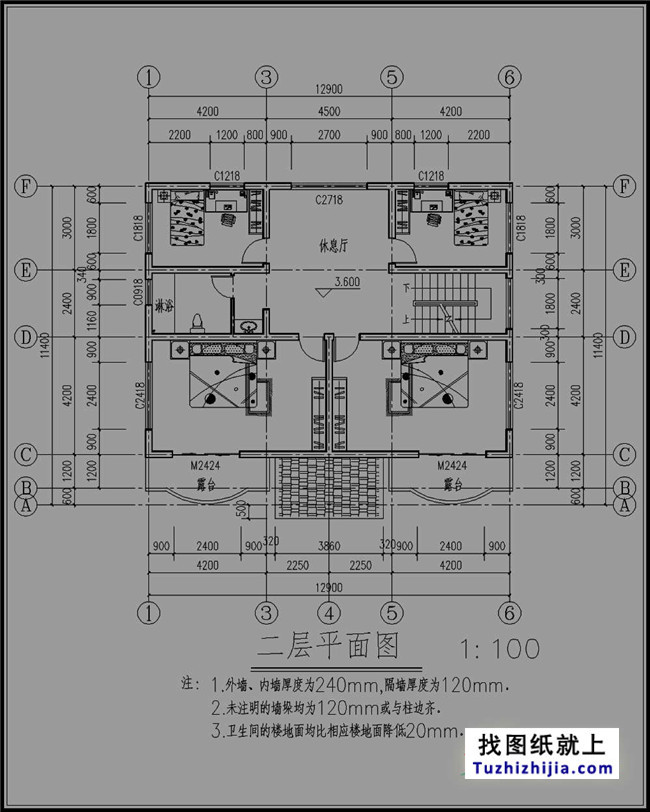 140平方米三層別墅設(shè)計圖紙