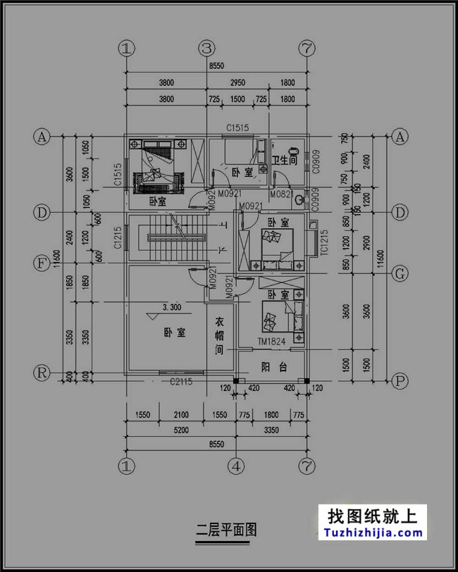 三層農(nóng)村小住宅設(shè)計圖紙