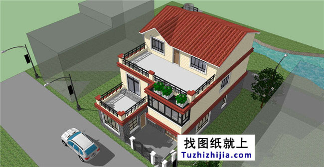 帶小院新農(nóng)村房屋設(shè)計圖紙