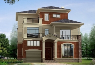 帶車庫三層別墅設(shè)計(jì)圖紙（效果圖+全套CAD圖紙）