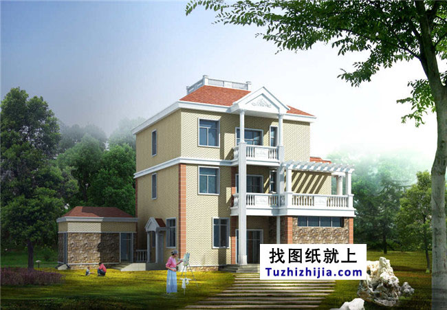 最新小別墅設(shè)計圖，復(fù)式三層，外觀非常漂亮