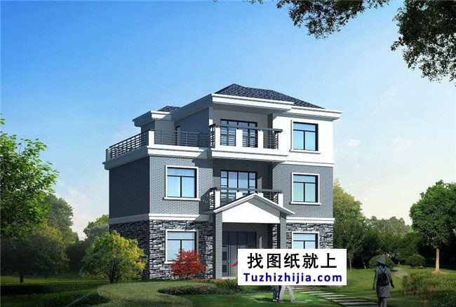 新農村住宅設計圖集，三層房屋設計圖紙展示