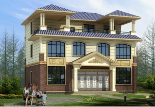 150平方米三層農(nóng)村房屋設計圖（效果圖+全套施工圖）