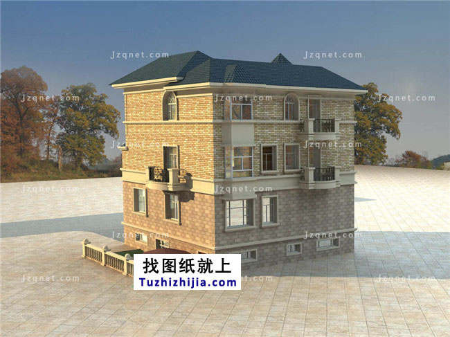 自建三層豪宅設(shè)計(jì)圖紙，歐式風(fēng)格，高端大氣