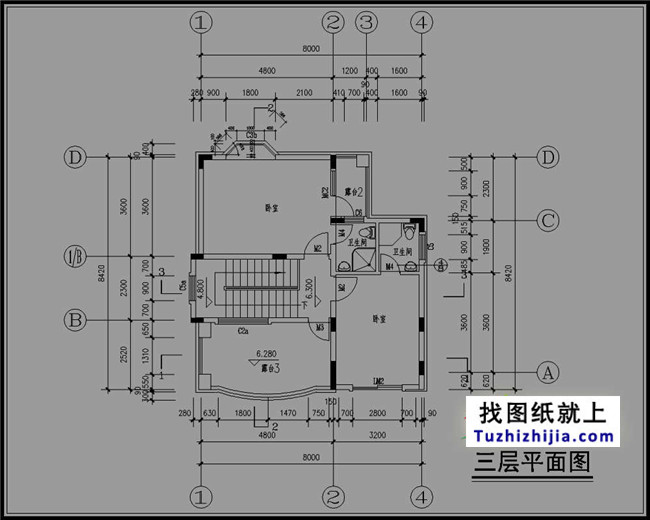 小戶型三層別墅設計圖紙，適合新農村自建