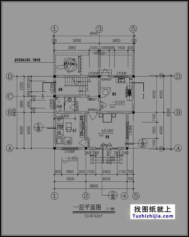 100平簡(jiǎn)單三層房屋設(shè)計(jì)圖紙，新農(nóng)村自建推薦圖紙