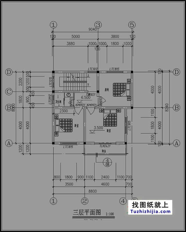 100平簡(jiǎn)單三層房屋設(shè)計(jì)圖紙，新農(nóng)村自建推薦圖紙