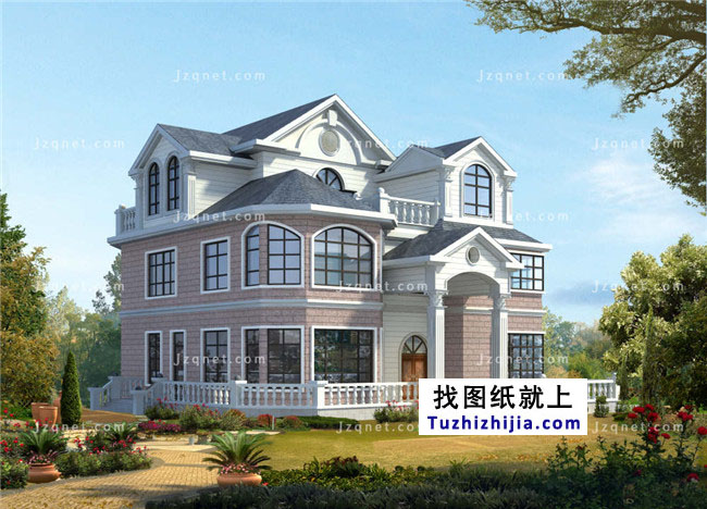 歐式三層農(nóng)村房屋設(shè)計圖紙，歐式住宅圖推薦
