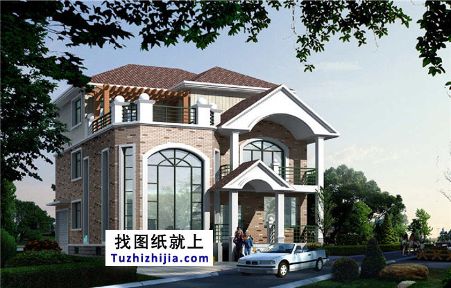 廣東新農(nóng)村三層別墅設計圖紙及效果圖