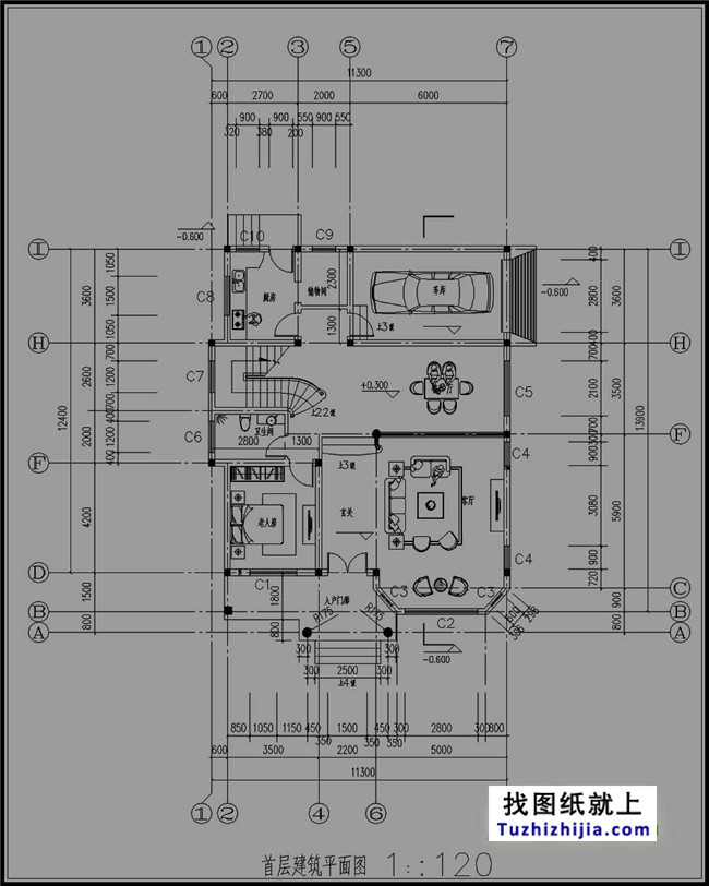 廣東新農(nóng)村三層別墅設計圖紙及效果圖