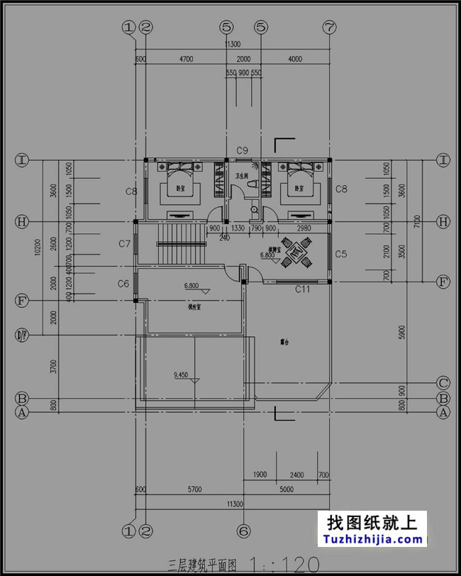 廣東新農(nóng)村三層別墅設計圖紙及效果圖