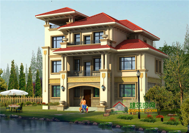 帶地下室三層新農(nóng)村房屋設計圖紙