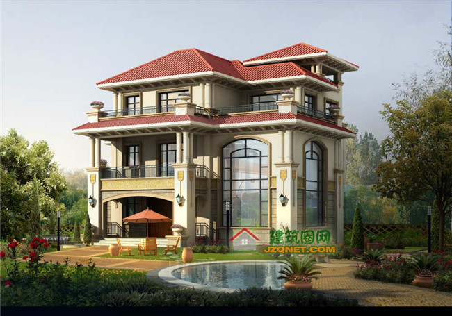 帶地下室三層新農(nóng)村房屋設計圖紙