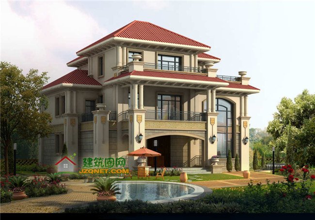 帶地下室三層新農(nóng)村房屋設計圖紙