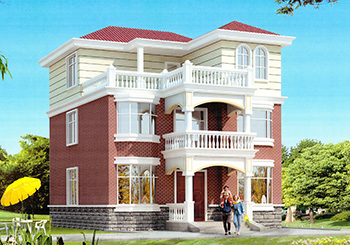 新農(nóng)村三層帶露臺(tái)自建房設(shè)計(jì)施工圖，農(nóng)村自建別墅推薦