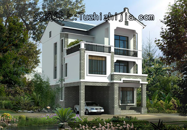 徽派3層農(nóng)村小別墅設(shè)計(jì)圖，廣東新農(nóng)村住宅設(shè)計(jì)圖集