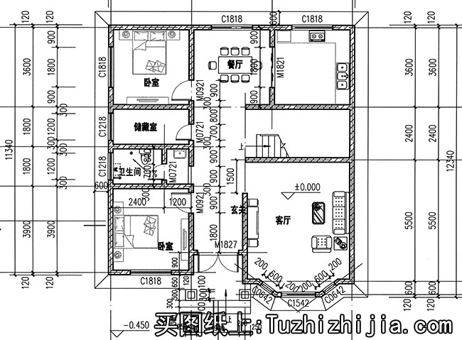 最新款：二層簡(jiǎn)單一點(diǎn)的別墅圖紙！好看死了