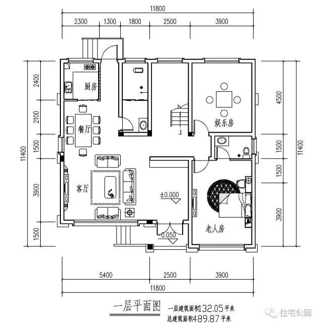 最新款農(nóng)村三層樓房設(shè)計(jì)，弧形落地窗采光好，全圖！