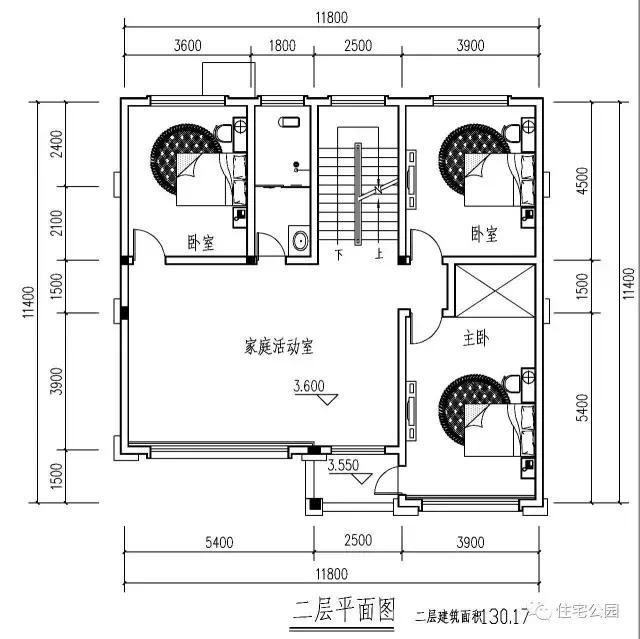最新款農(nóng)村三層樓房設(shè)計(jì)，弧形落地窗采光好，全圖！