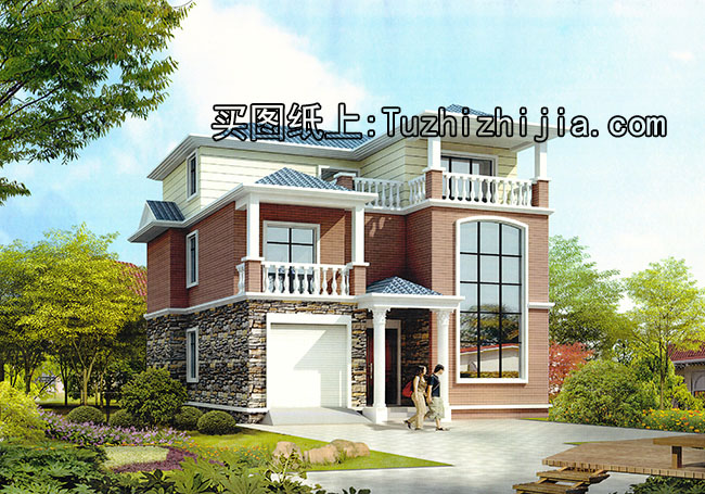 11*11米全套農(nóng)村三層別墅設(shè)計(jì)施工圖，簡(jiǎn)約雅致！