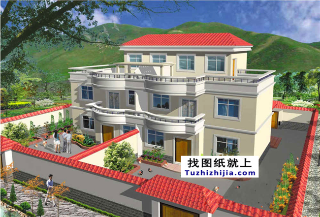 農(nóng)村雙拼別墅設(shè)計(jì)圖，適合有兩個(gè)兄弟的家庭自建！