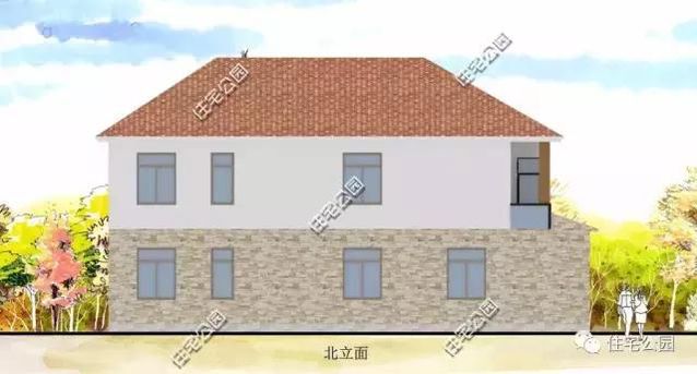 農(nóng)村二層時尚別墅設(shè)計18X12米，外秀內(nèi)實用、27萬建成