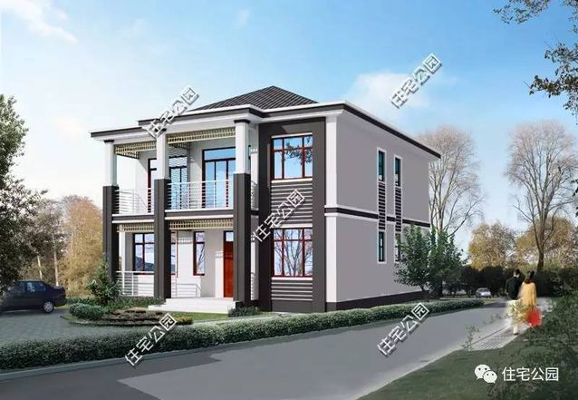 10X13米農(nóng)村二層別墅，實用清爽，23萬建成！