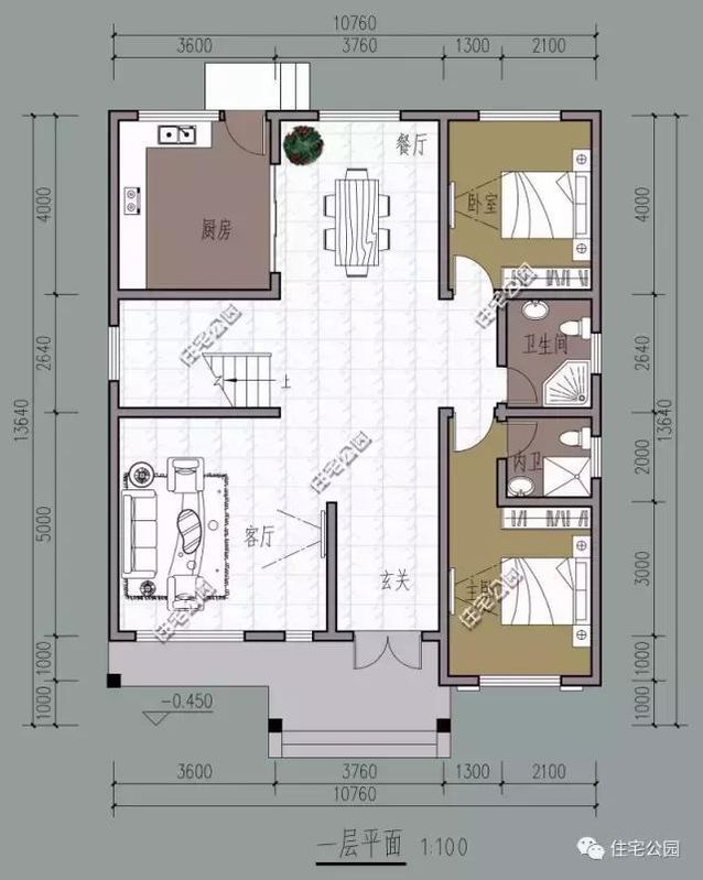 10X13米農(nóng)村二層別墅，實用清爽，23萬建成！