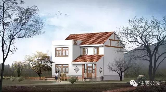 9X9米農(nóng)村別墅設(shè)計(jì), 戶型方正實(shí)用、兩側(cè)無窗!