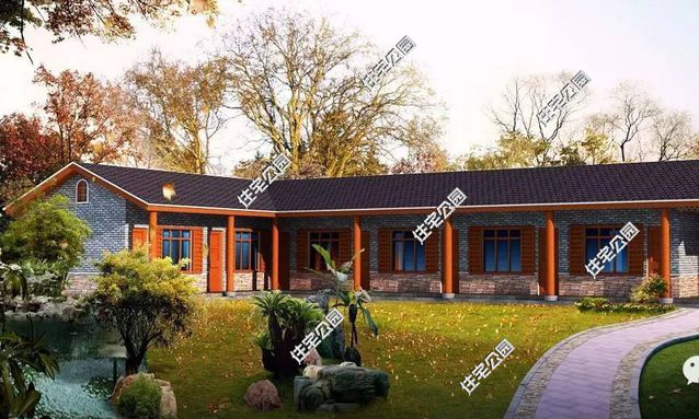 農村一層“L”型小別墅設計，比二三層的小洋樓還漂亮！