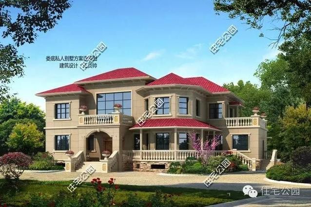 17X24米的農(nóng)村別墅房子，兩種配色選哪個(gè)？